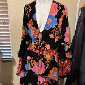 😍 BEAUTIFUL Free People bodysuit dress XL 🌺